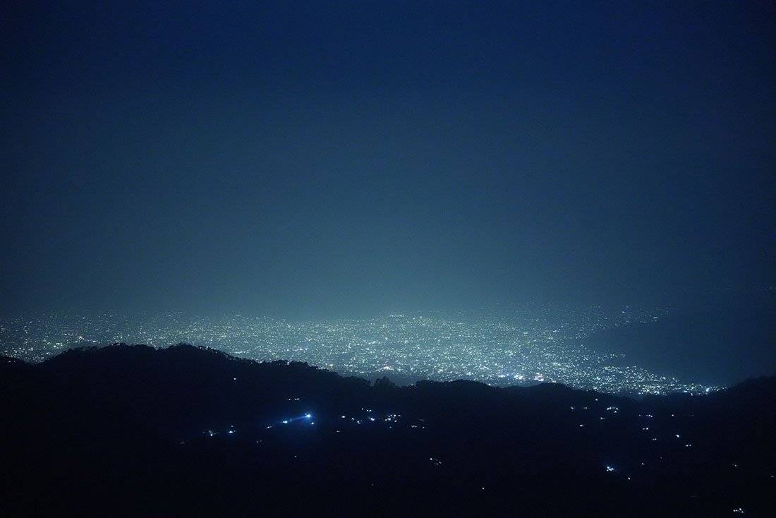 Haldwani view at night from Chota Kailash